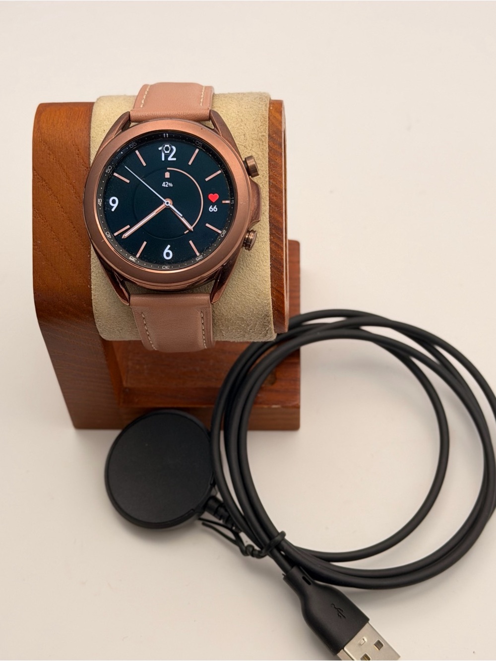 Samsung Galaxy Watch 3 Classic, 41mm, Charger included, Rose gold, Tested